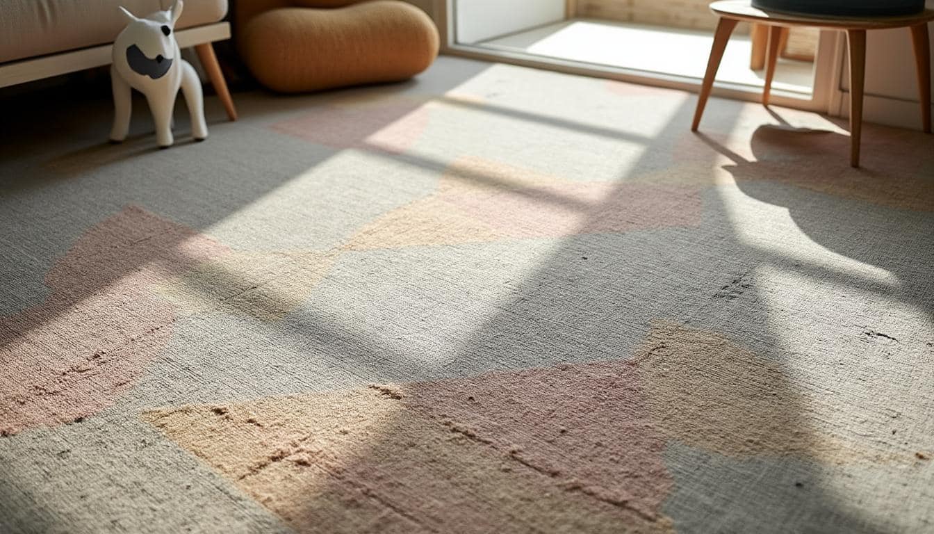 Redonner de l’éclat à la couleur ternie d’un tapis de salon