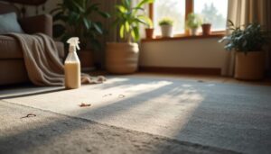 Éliminer une odeur persistante sur votre tapis de salon