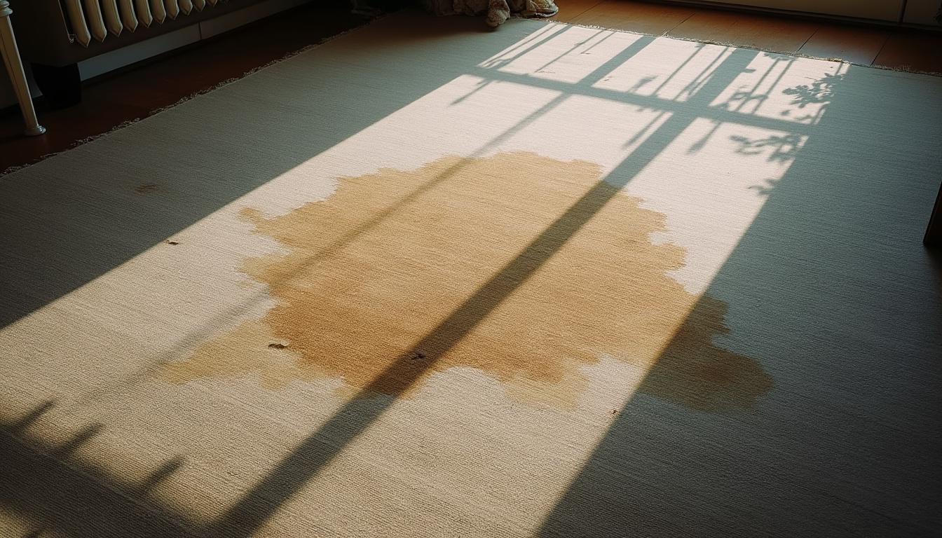 Effacer les taches anciennes sur votre tapis de salon