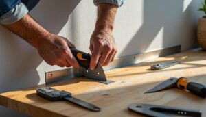 Installer correctement une étagère de cuisine avec une cheville murale