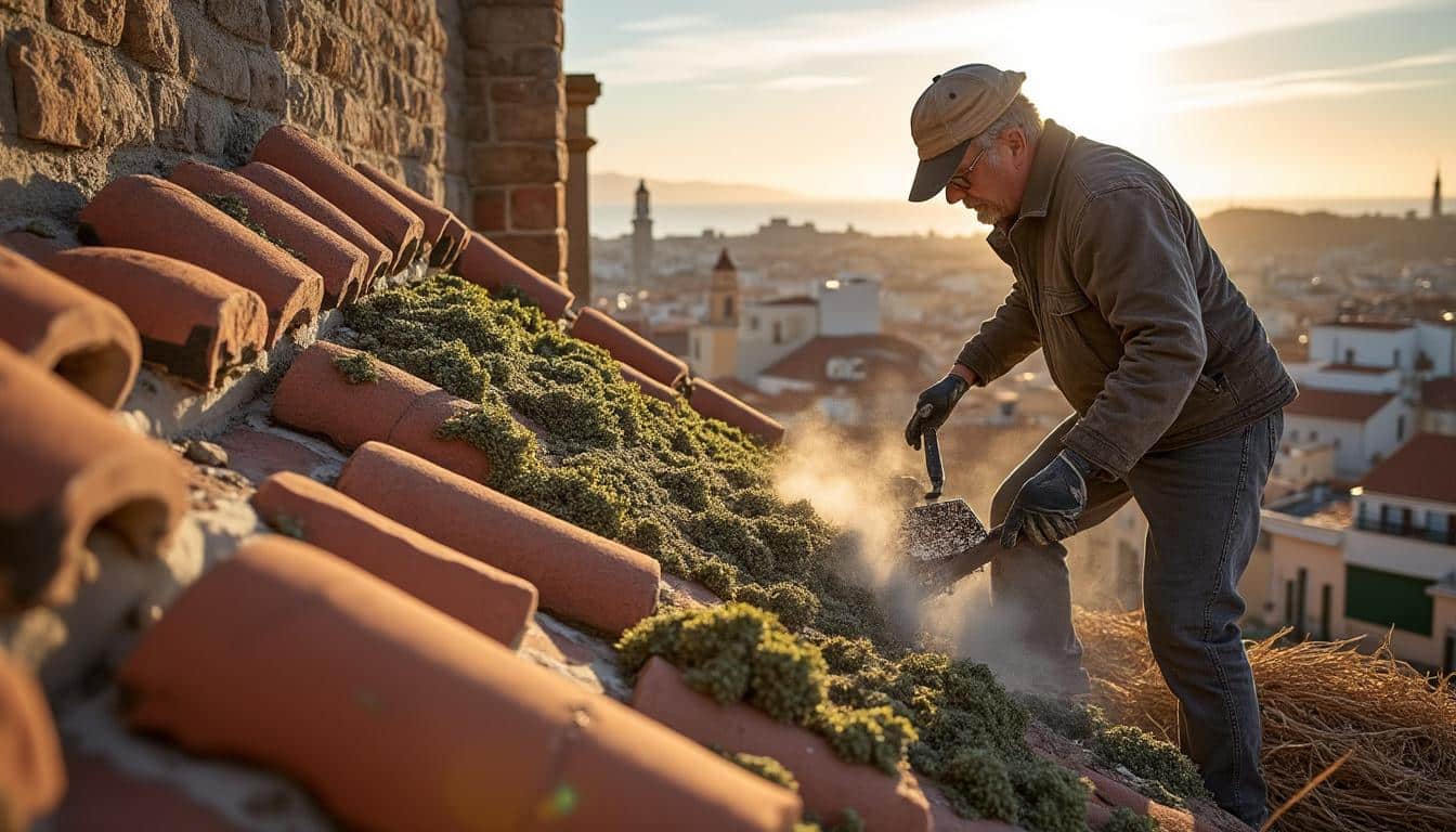 Illustration: Pourquoi le démoussage de la toiture est essentiel dans le secteur de Marseille 13011
