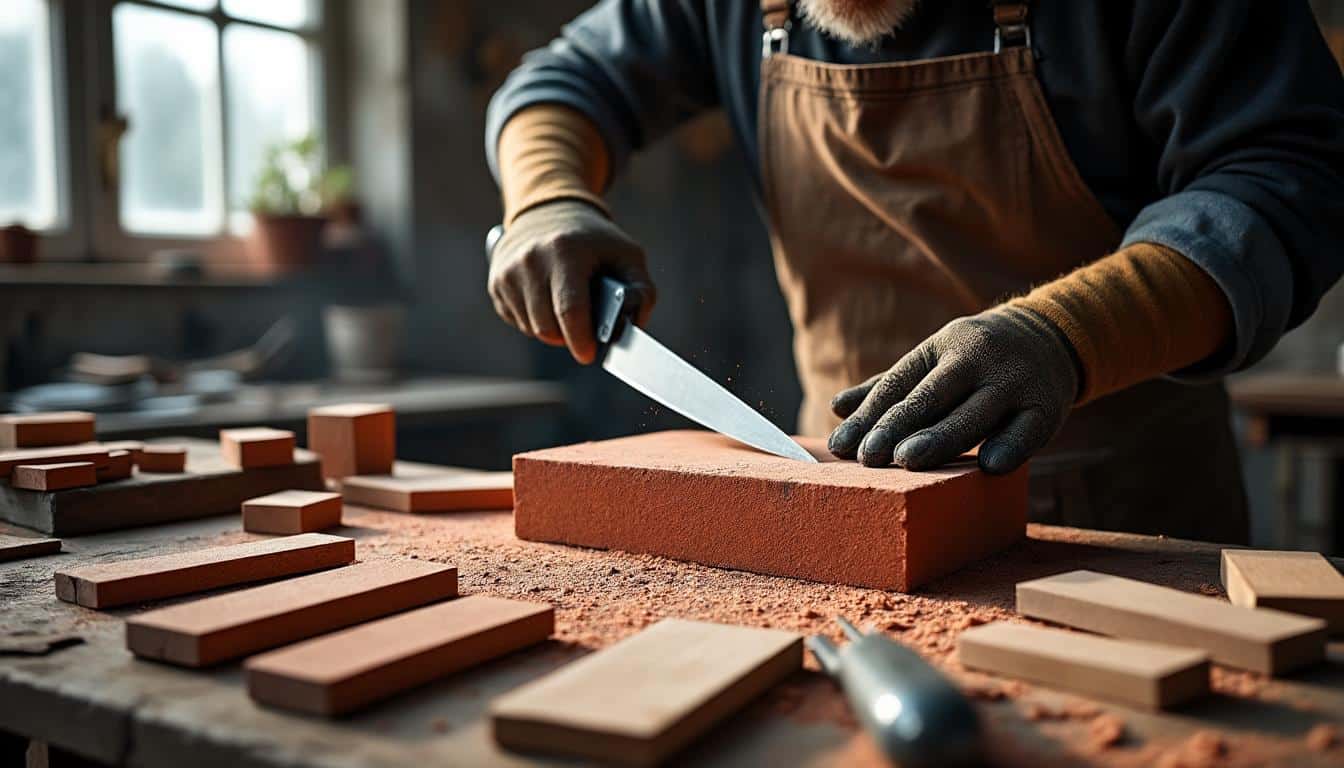 Illustration: Les matériaux compatibles et conseils pour une découpe optimale de la brique