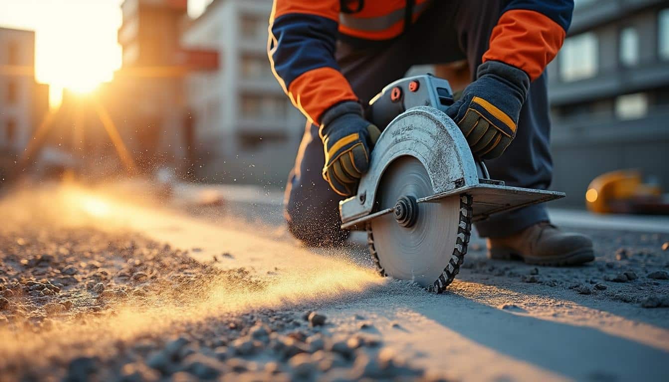 Illustration: Comment fonctionne une scie à béton et comment bien l’utiliser ?
