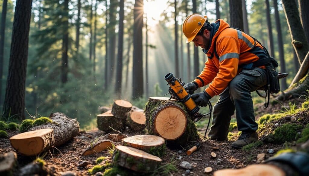 Scie grume mobile : guide complet pour couper le bois sur place