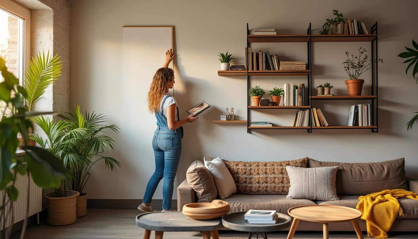 Illustration: Choisir et intégrer une étagère murale adaptée à votre intérieur