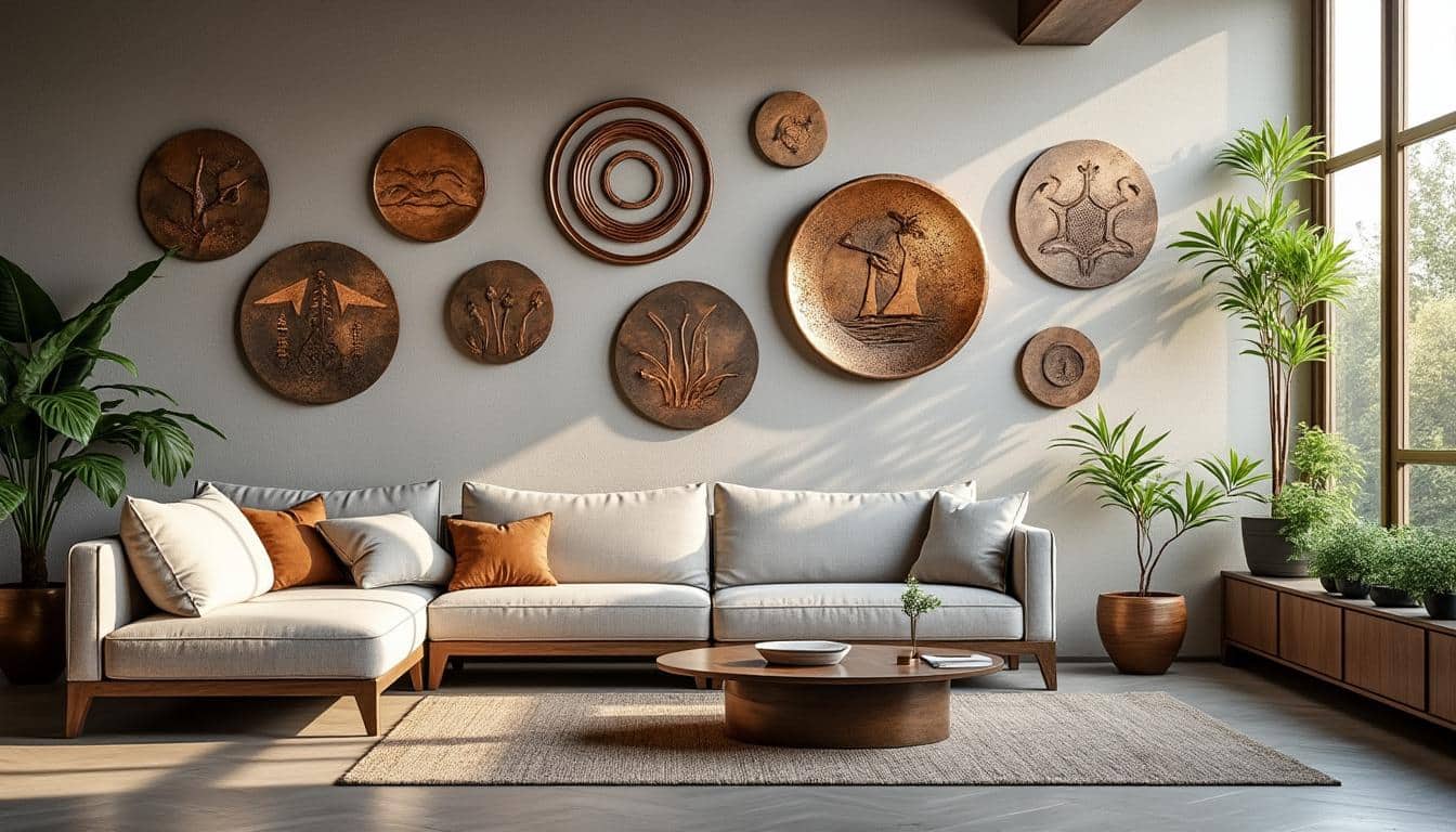 Illustration: Pourquoi le métal est-il un matériau de choix pour la décoration murale ?