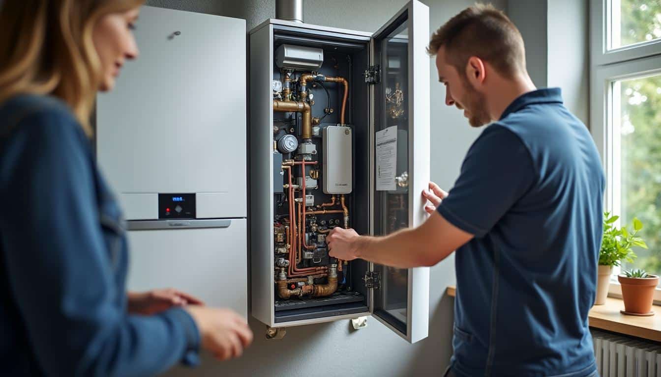 Illustration: Comment fonctionne la chaudière et le circuit de chauffage pour chauffer l'eau et les radiateurs ?