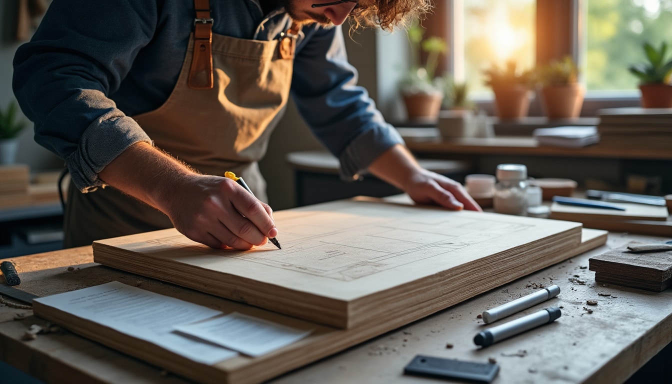 Illustration: Comprendre les spécificités du plan de travail stratifié avant la découpe