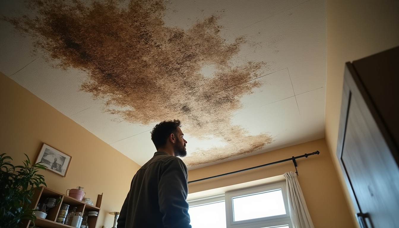 Illustration: Comment reconnaître et comprendre une tache sur le plafond