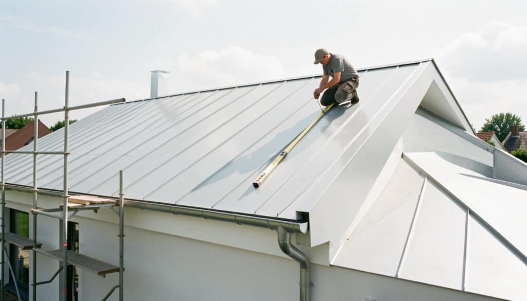 Pente minimale d’une toiture en zinc : règles et calcul